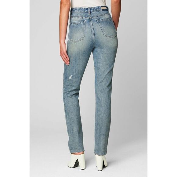 Blank NYC The Cooper Long Slim High Rise Straight Organic Jeans Women Sz 29 - Picture 8 of 8